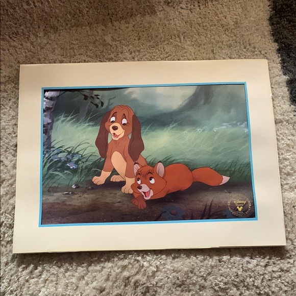 1994 Disney LITHOGRAPH “Fox and Hound” - Picture 1 of 7
